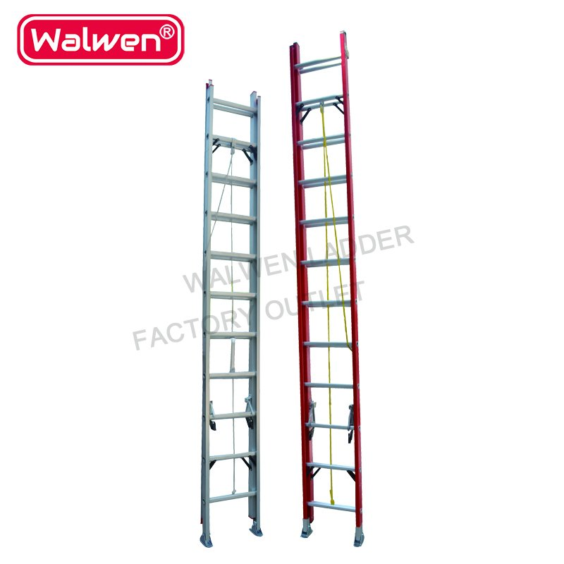 Aluminum Ladder Manufacturers&Aluminum Emergency Extension Ladder with Aluminum Material