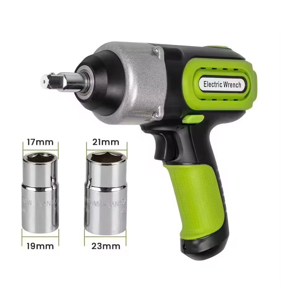 Zsb05 Popular Green Black 80W 12V 420n. M High Torque Electric Car Jack Impact Wrench for Car Repair