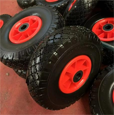 ODM OEM Qingdao Factory Price Flat Free Cart Hand Truck Trolley Wheel 3.00-4 PU Foam Wheel