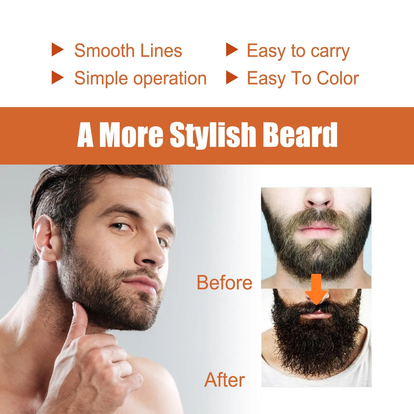 Natural Soften Freshing Smoothing Nourishing Strengthening Men's Beard Growth Oil