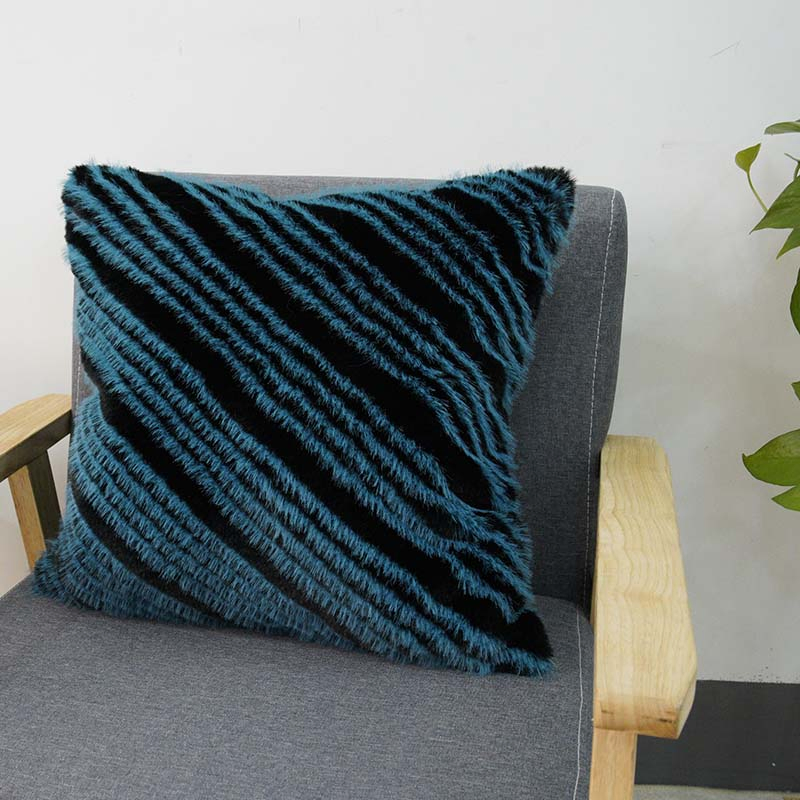 Polyester Jacquard Fake Fur Cushion of Seat Sofa Wholesale Pillow Case