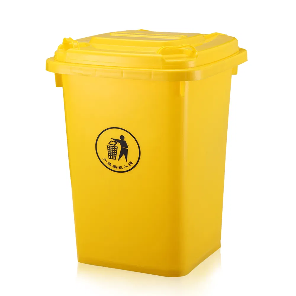 Wholesale Outdoor 60L Wastebin with Cover Home PE Garbage Bin