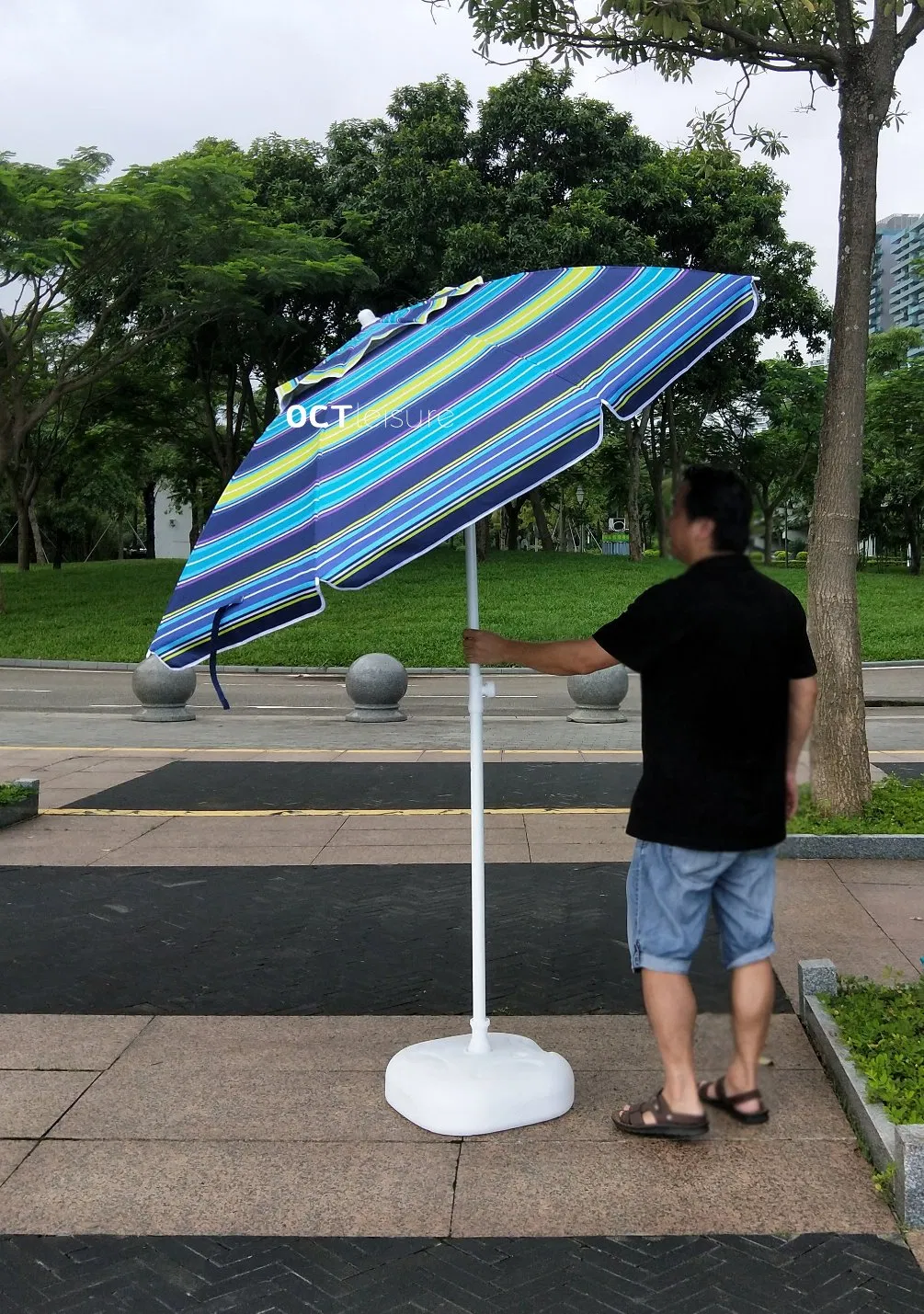 High Quality Trendy Outdoor Parasol Beach Umbrella with Favorable Price (OCT-BU19010)