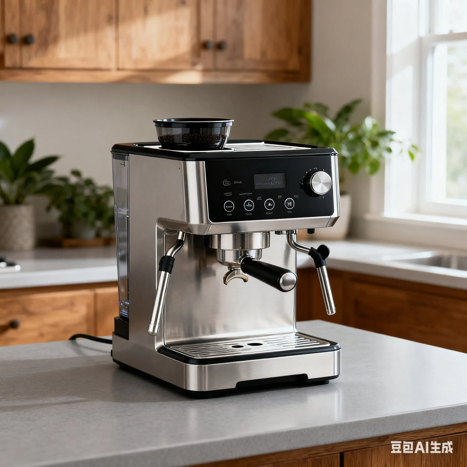 Bean to Cup Fully Automatic Intelligent Milk Coffee Maker Large Touch Screen Cappuccino Espresso Machine with Grinder