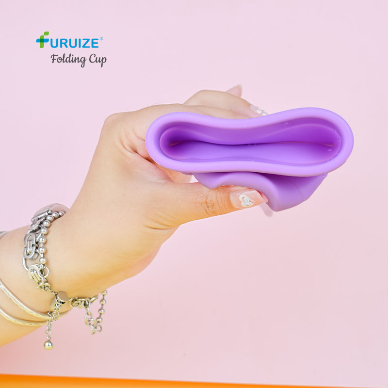 170ml Foldable Travel Silicone Menstrual Cup Sterlizer Folding Cup