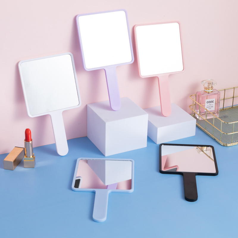 Large Square Compact Handheld Mirror Portable Makeup Mirror with Your Logo Print