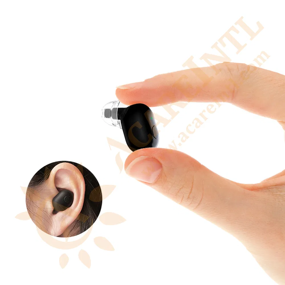 Rechargeable Invisible Cic Digital Hearing Aids with Magnetic Charging Case