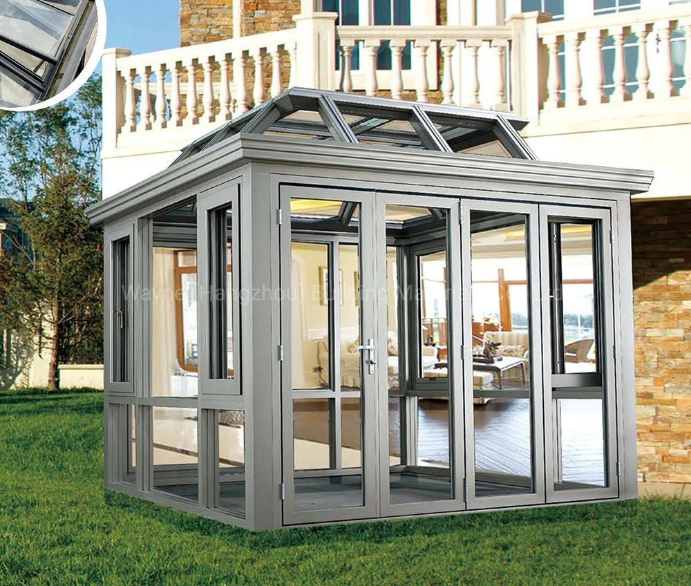 Aluminum Sunroom for Balcony Outdoor Meeting Room Office Home Gym