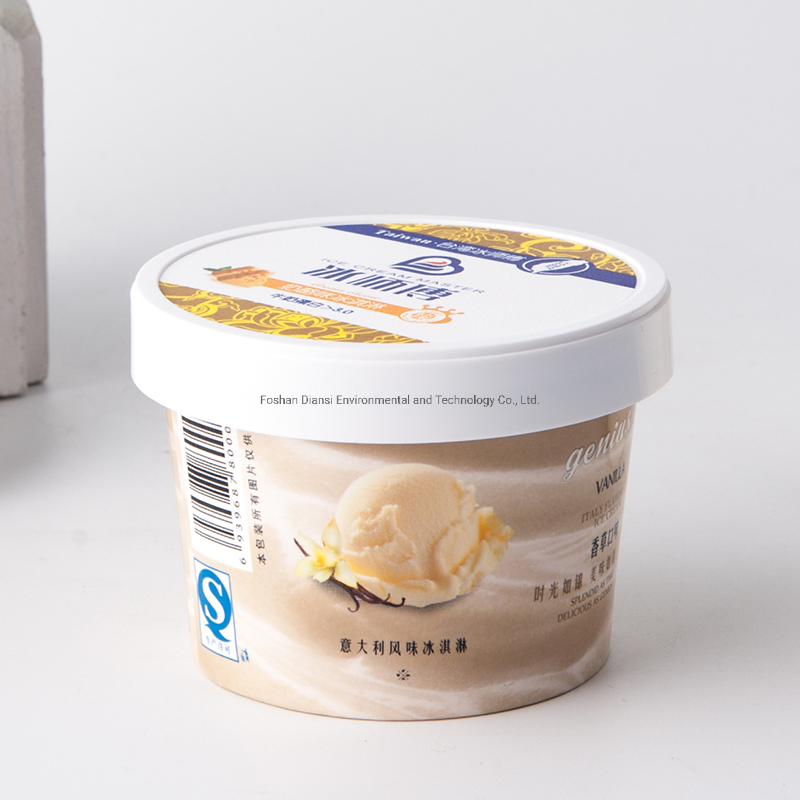 100% Biodegradable Ice Cream Paper Cup for Europe Market Ice Cream Cups