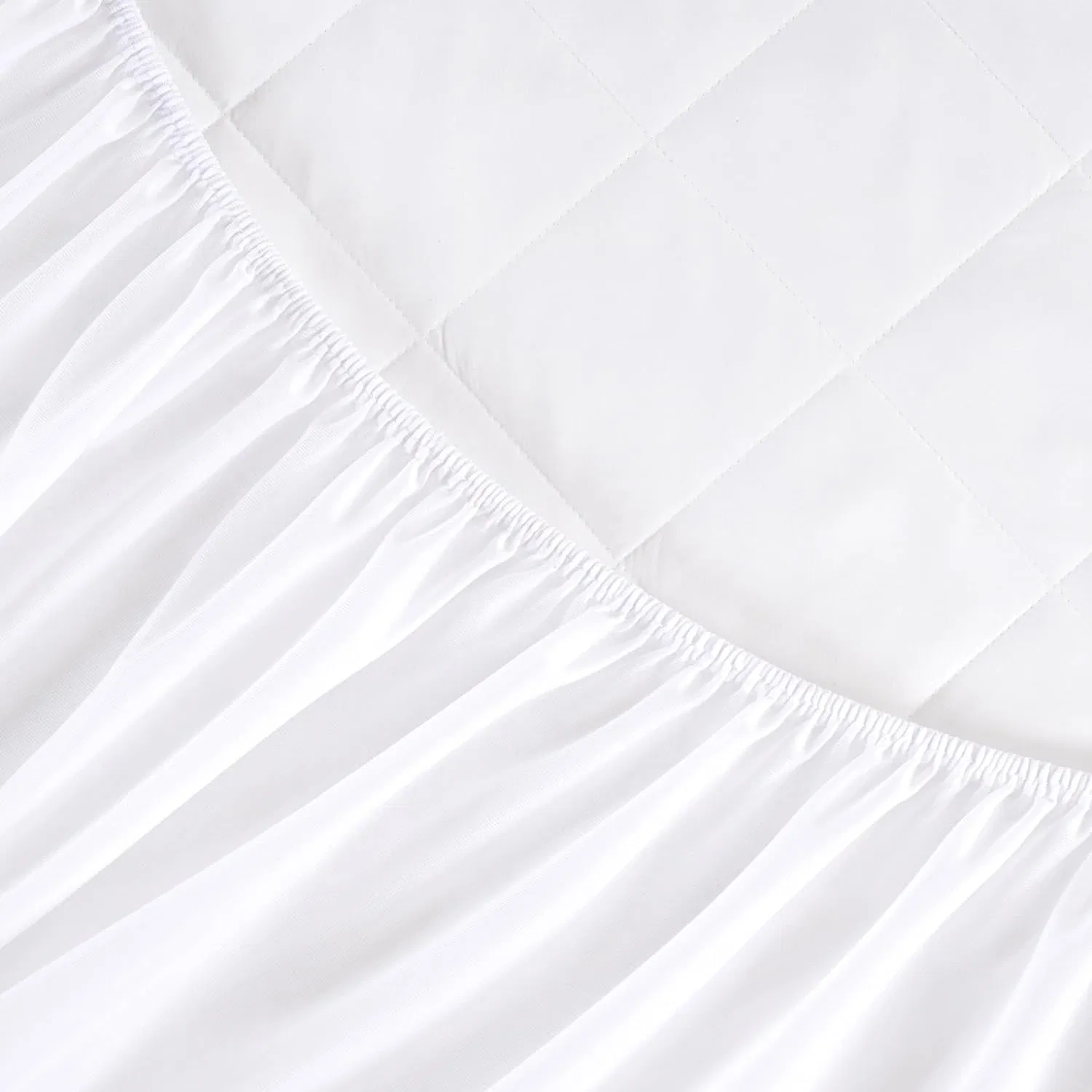 Hypoallergenic Quilted Fitted Mattress Pad Extra Deep Mattress Topper for Bed