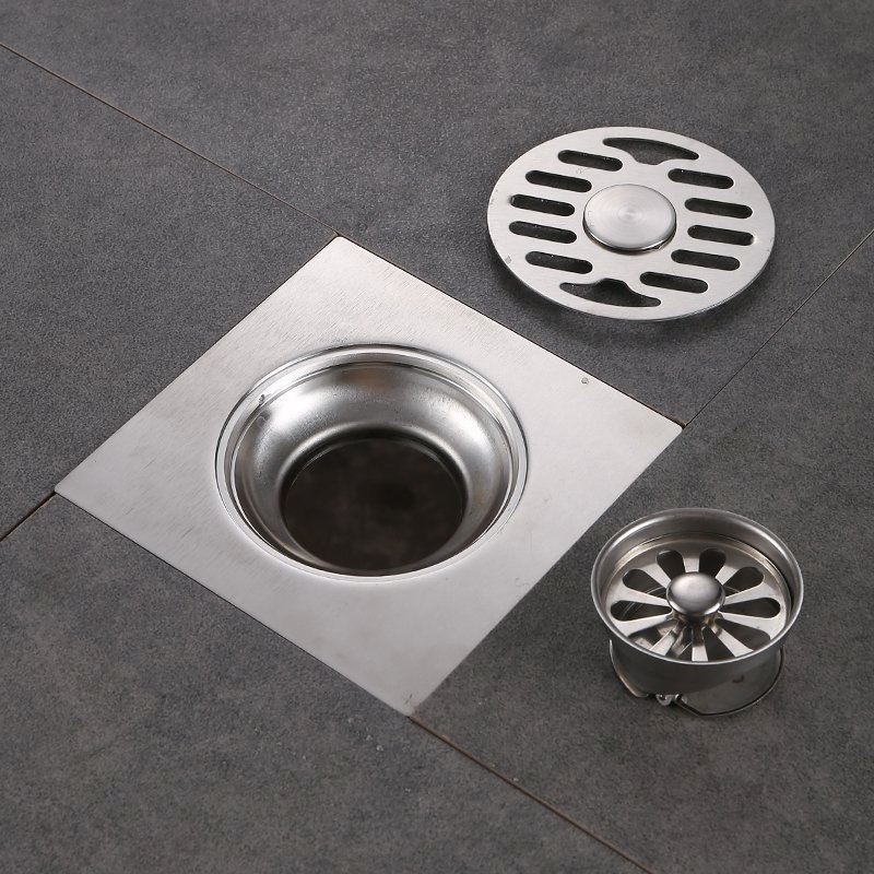 Large Displacement Round Floor Drain: Insect and Odor Resistant Design