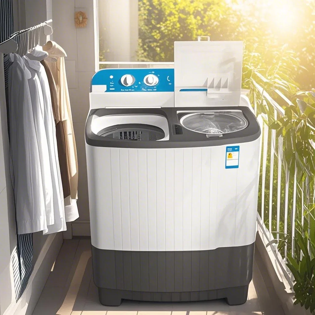 7kg Hot-Selling Xpb70-2208SA Semi-Auto Twin Tub Washing Machine