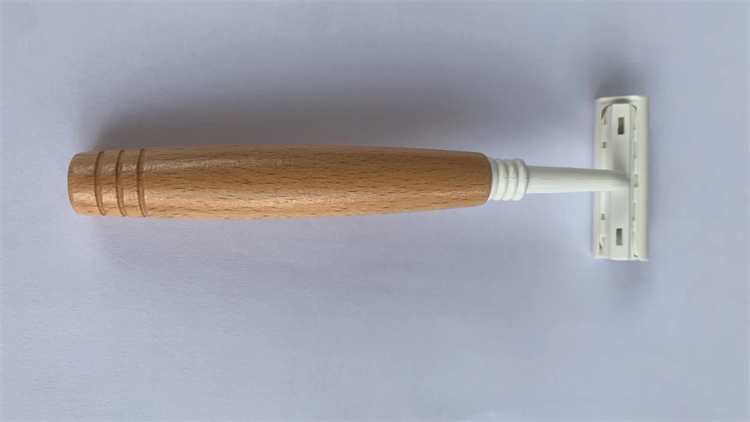 Bamboo Handle Shaving Razordouble Stainless Steel Edge Shaverswooden Shaving Razor