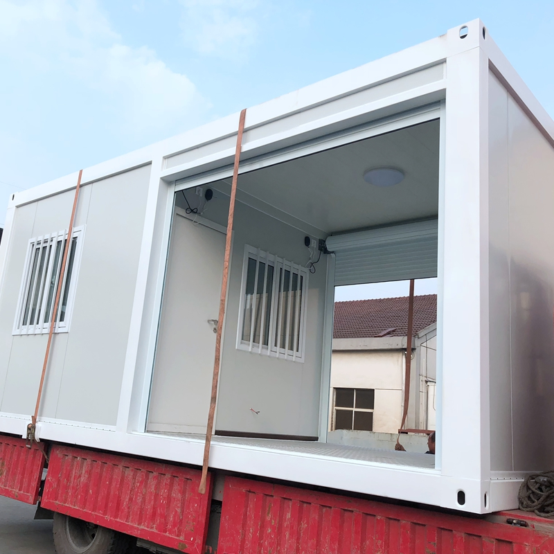Foldable Flat Pack Shipping Prefabricated Container Shop Garage Storage Storehouse with Roller Shutter Roll up Door