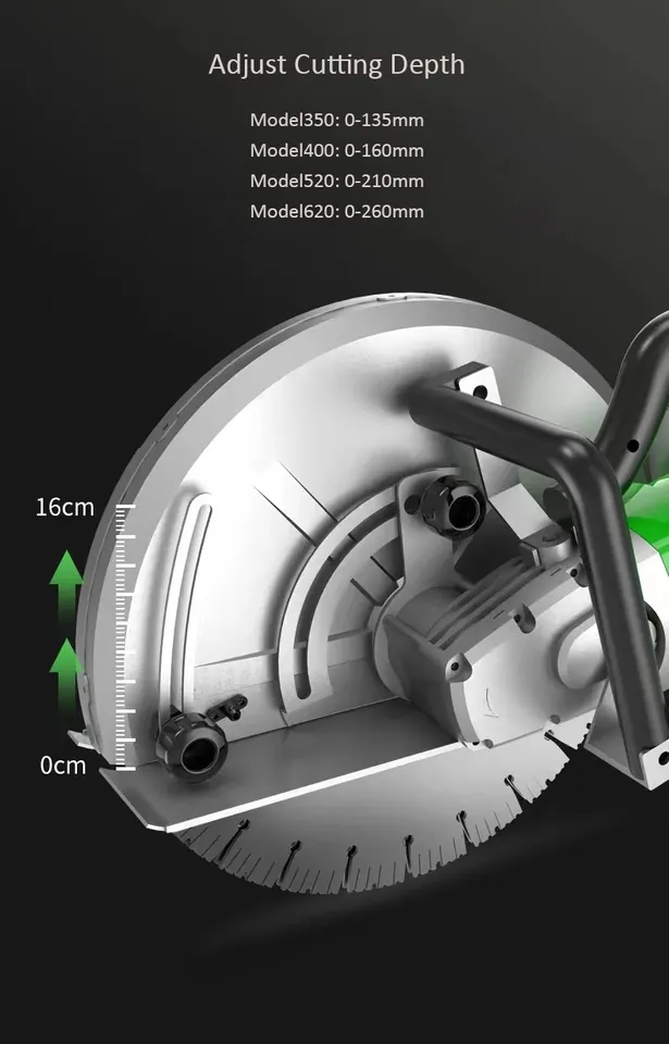 High Power Portable Concrete Cement Cutter Saw Wall Chaser