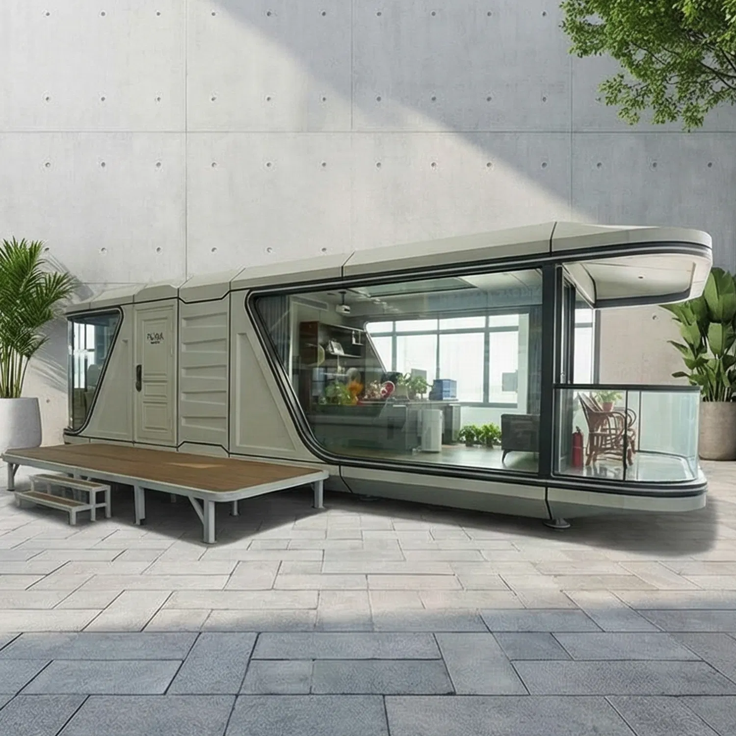 Factory Price Building Modular Mobile Home Prefab Luxury Space Capsule House Container Modern Cabin Residential Home Prefabricated Hotel Mini Portable Apple Pod