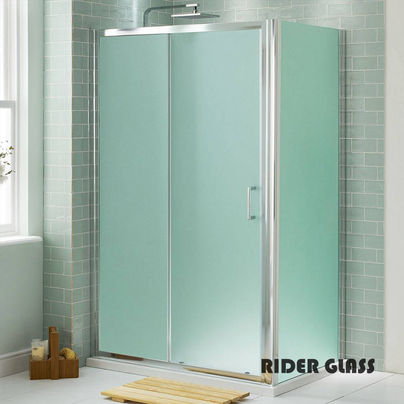 3-12mm Frosted Glass Decorative Shower Doors