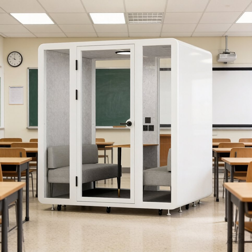 Soundproof Booth K218 4-Person Commercial Customizable for Home Office Phone Pod