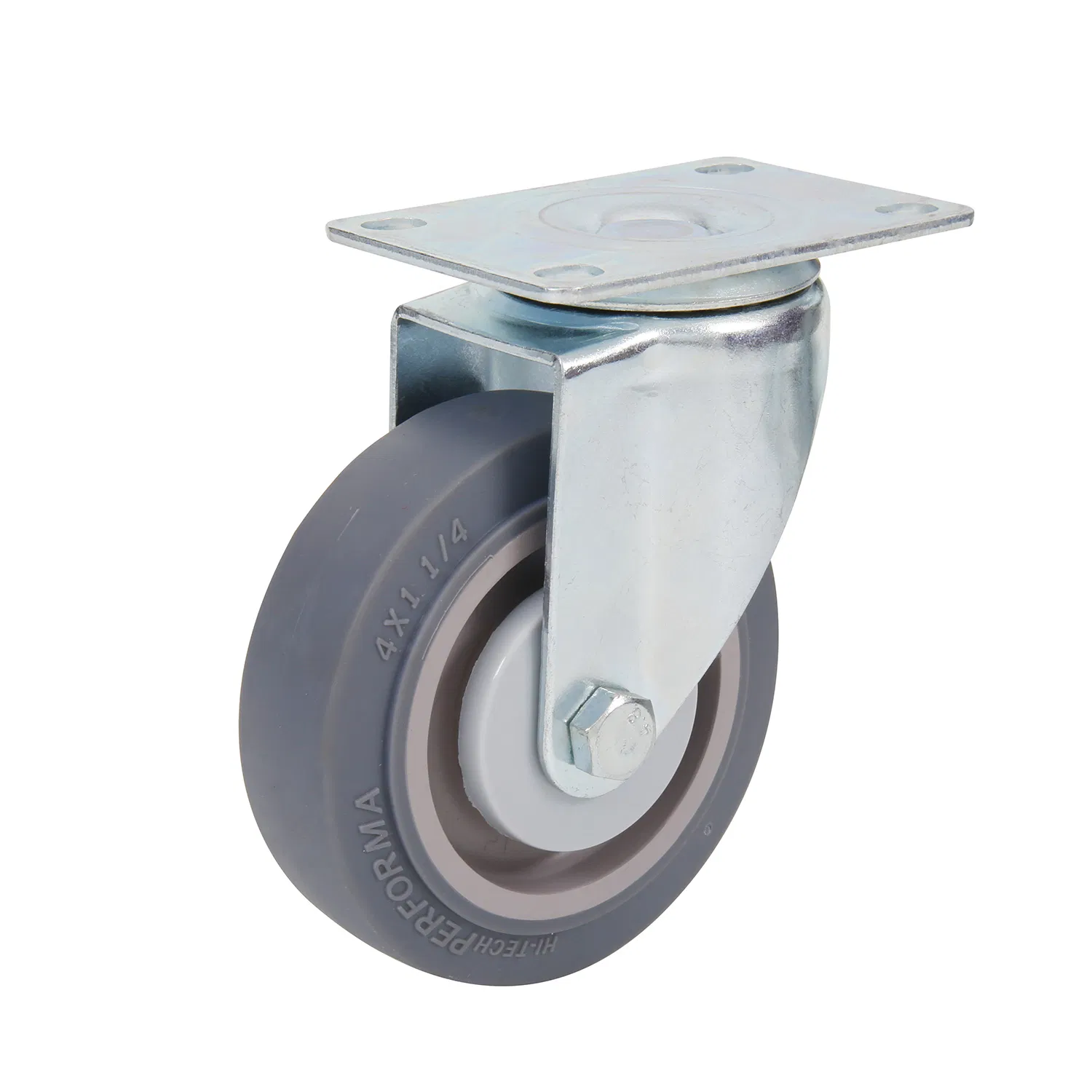 4 Inches Heavy Duty Industrial PU Casters Swivel 100mm Polyurethane Caster Wheel