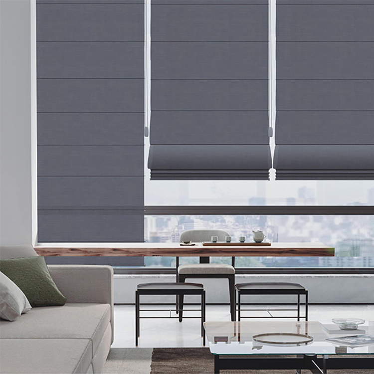 Wholesale Modern Window Blackout Motorized Roman Blind
