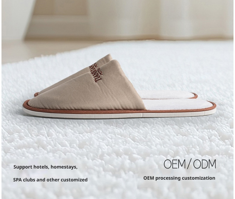Soft and Breathable Twill Gauze Slippers for Long-Haul Flights