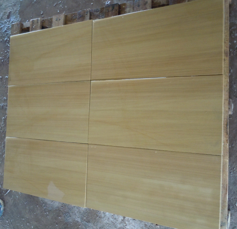 2017 Hot Sale Sandstone Paving Tiles Yellow Wooden Sandstones