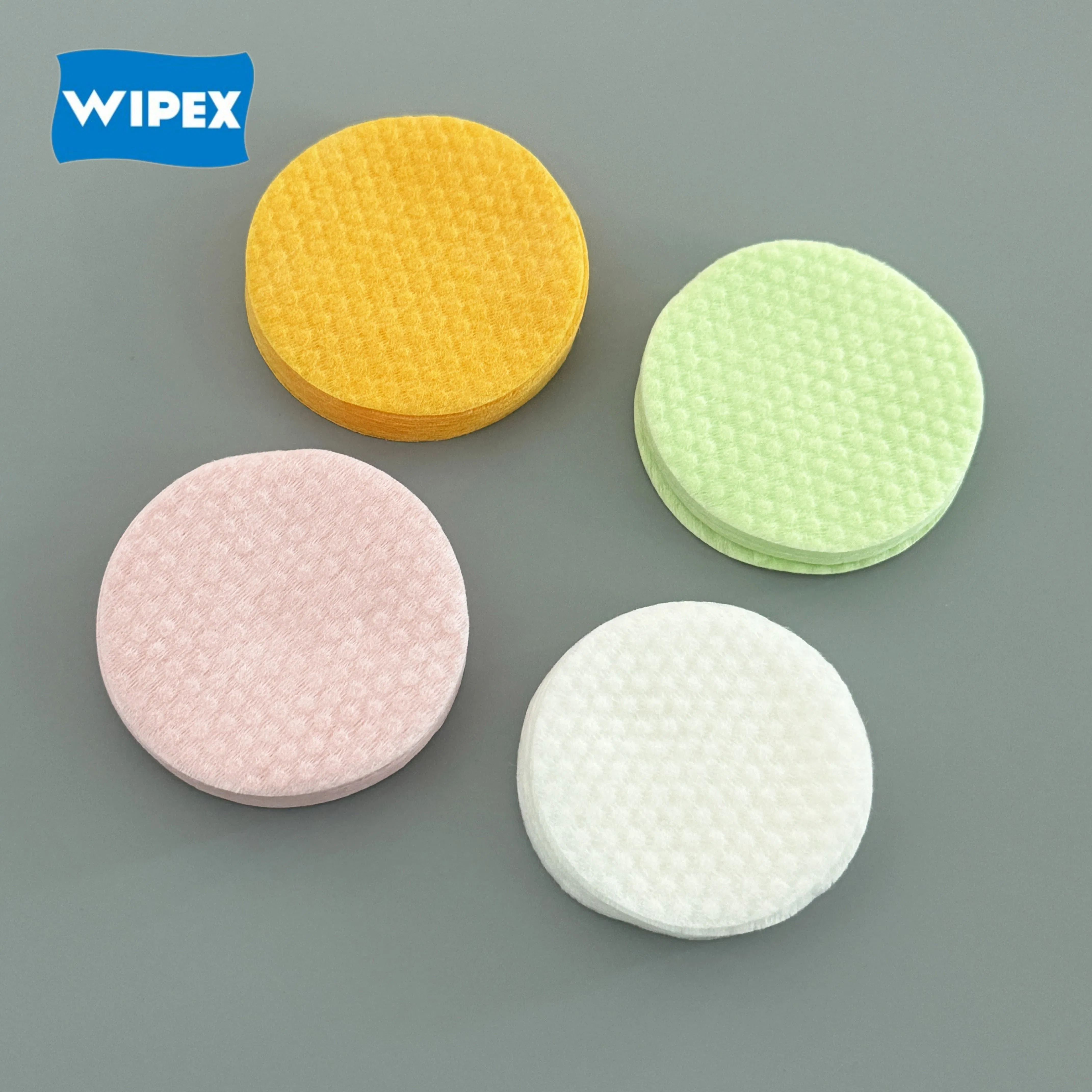 Wlpex Korean Eco-Friendly Face Toner Pads OEM Disposable Facial Makeup Remover Cotton Pad for Wet Compress Beauty