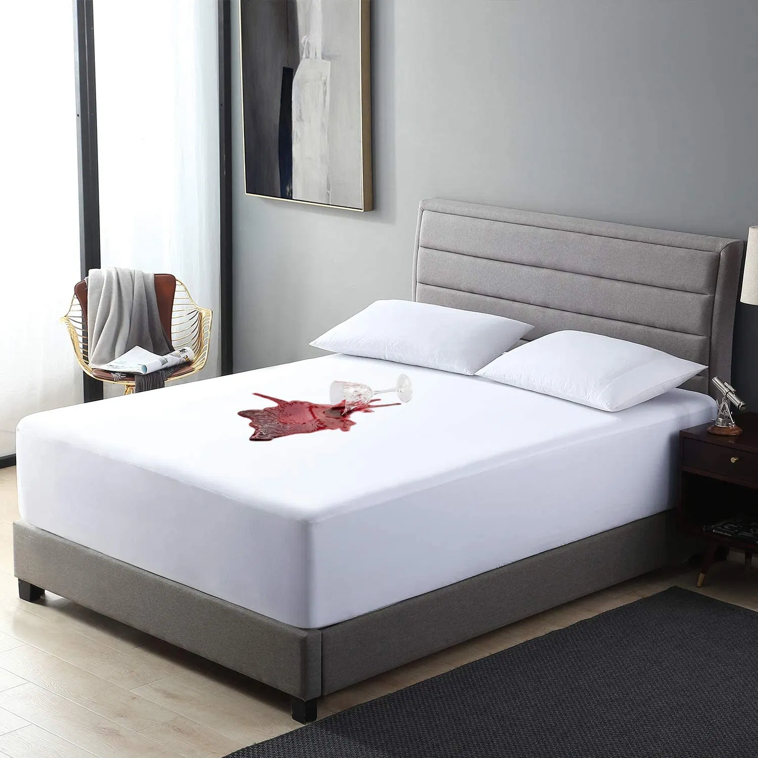 Hot Sale Quilted Microfiber Mattress Protector
