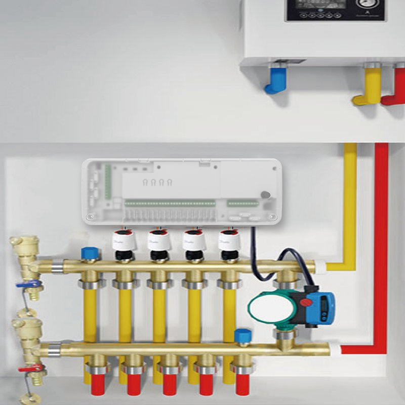 High Quality Factory Manufacture Ufh 16 Way Water Underfloor Heating Wireless Wiring Centre