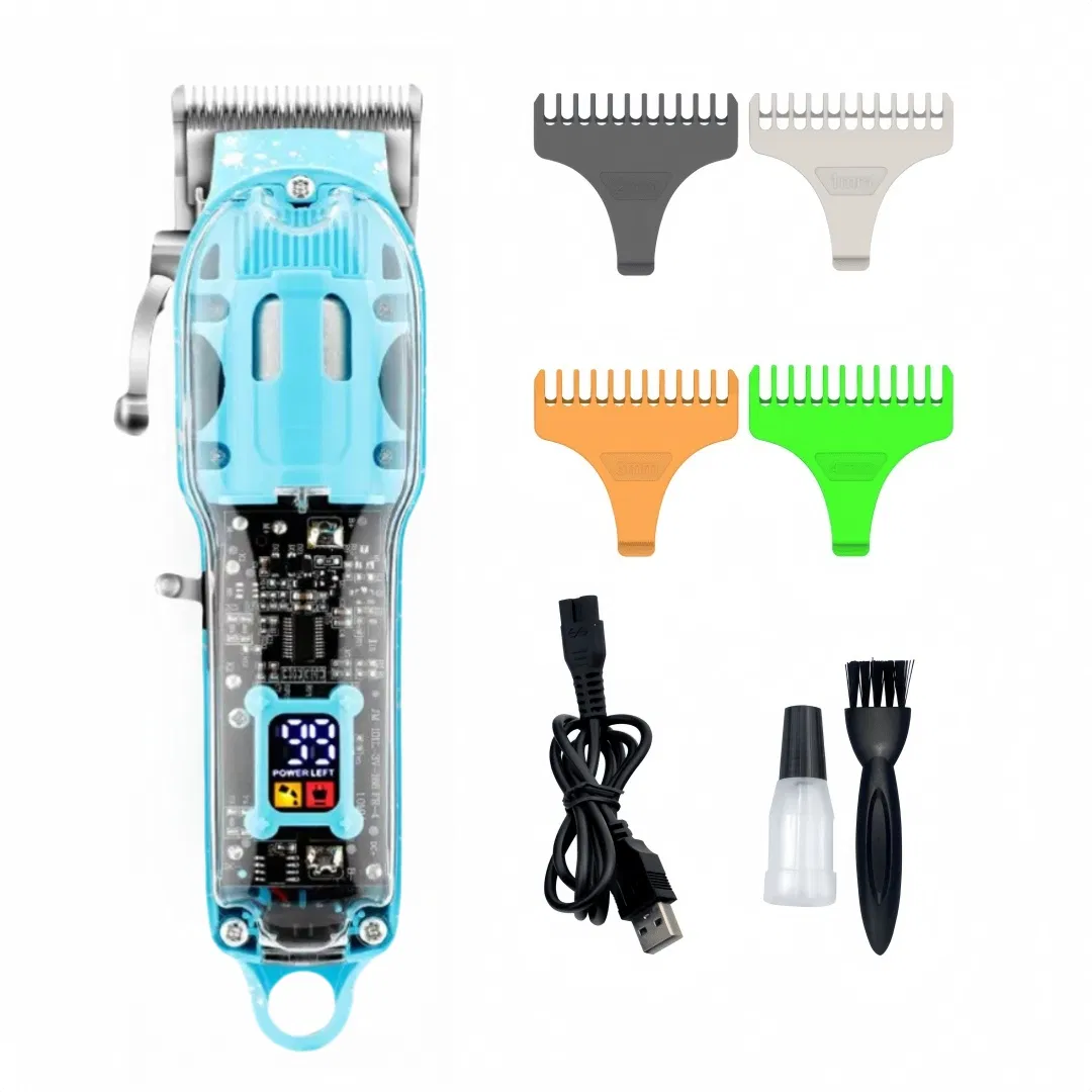 Hot Sale LED Professional Barbers Rechargeable Cordless Hair Trimmer Hair Cutting Machine