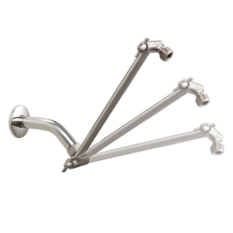 Sanipro Bathroom Faucet Accessories Stainless Steel Brass Top Spray Rain Shower Head Holder Adjustable Shower Extension Arm