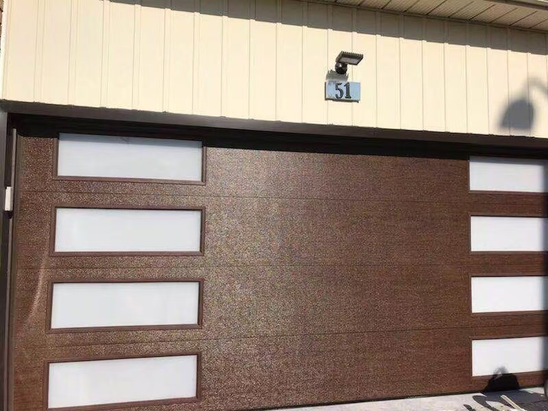 Hot Selling USA Standard Lift Thermal Insulated Sandwich Panel Foamed Flush Panel Garage Doors