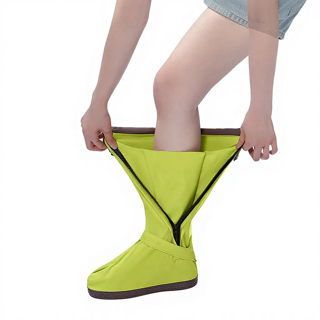Good Service Anti-Skid PVC Covers Waterproof Cover Plastic Women Winter Rain Shoe
