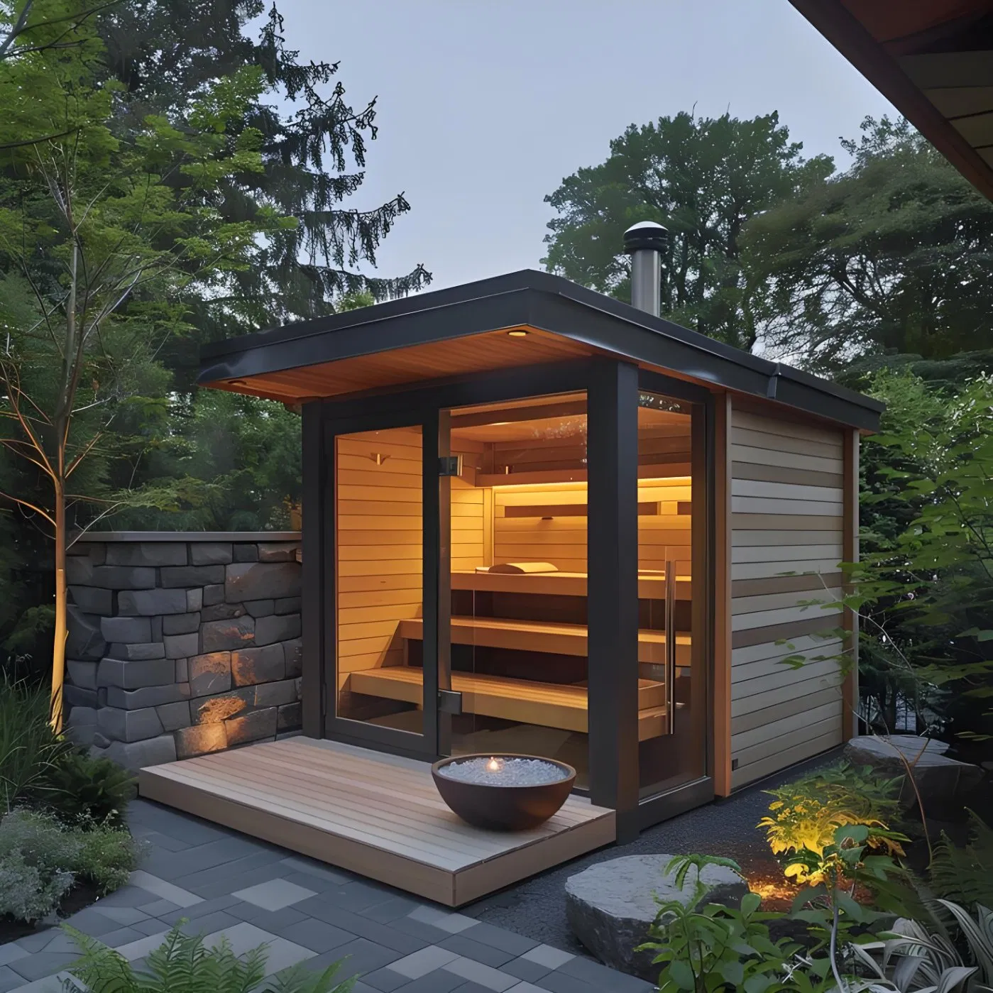 Сауна премиум-класса на заказ: размер, цвет, комплектация