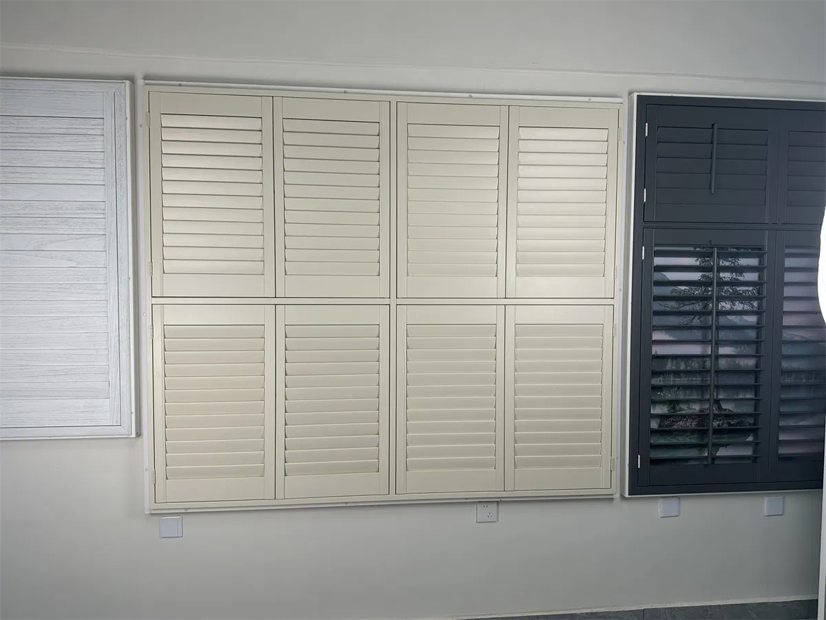 Home Custom Cafe Style Plantation Shutters Wood PVC Window Shutter