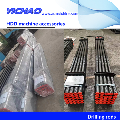D6X6, D8X12 Length 6" (1.8m) Diameter 1.32" (3.4cm) Thread #200 Vermeer HDD Machine Drilling Rods