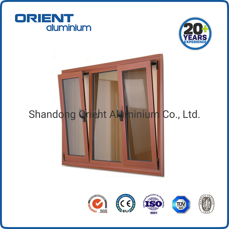 Wholesale Wooden Aluminium Window Powder Coated Aluminum Window & Door Glass Window