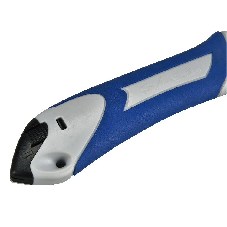 Sali 18mm ABS+TPR Cover Retractable Utility Knife