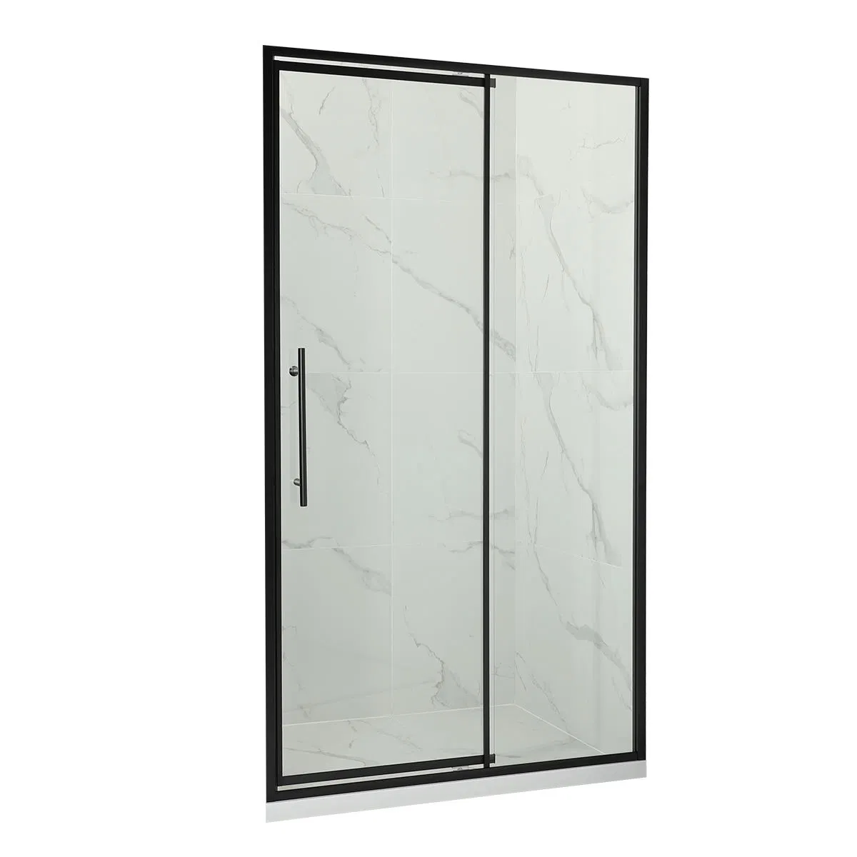 Factory Direct Sale New Design High Quality Handle Pivot Bathroom Tempered Glass Shower Door