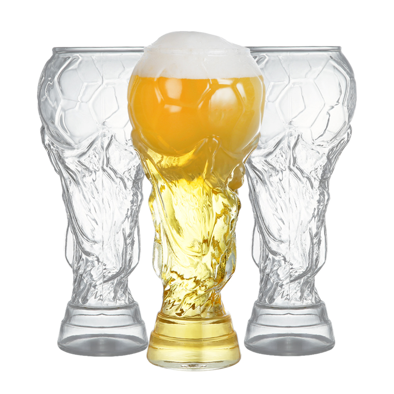 New Product Football Lead Free Crystal Glass Cup Frosted Can Craft 16oz Custom Beer Glasses