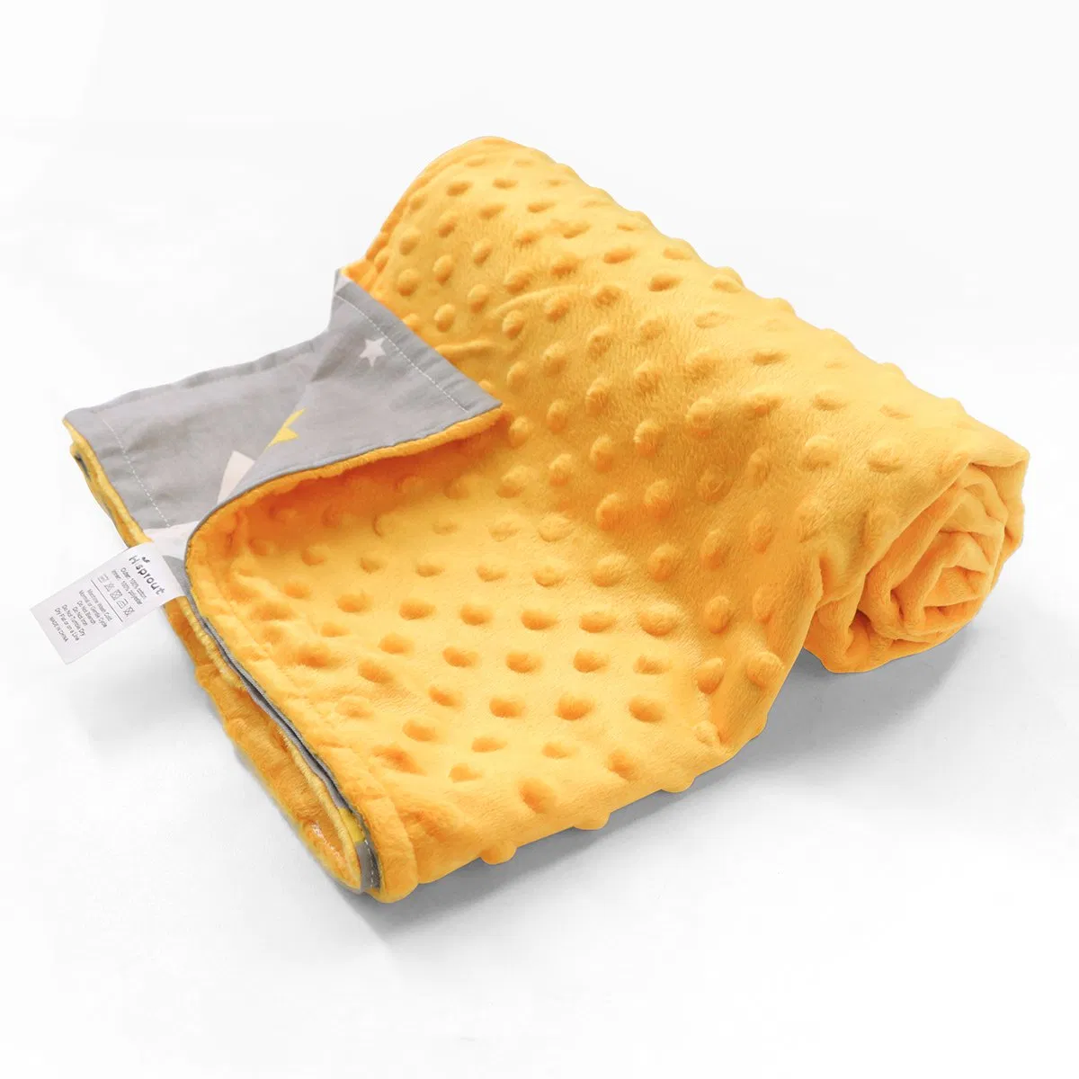 Soft Dotted Backing Cute Animal Minky Blanket for Boys & Girls