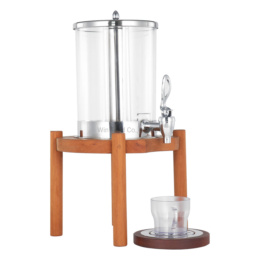 Commercial Double Heads Hotel Restaurant Portable Manual Plastic Grain Dispenser with Base for Display