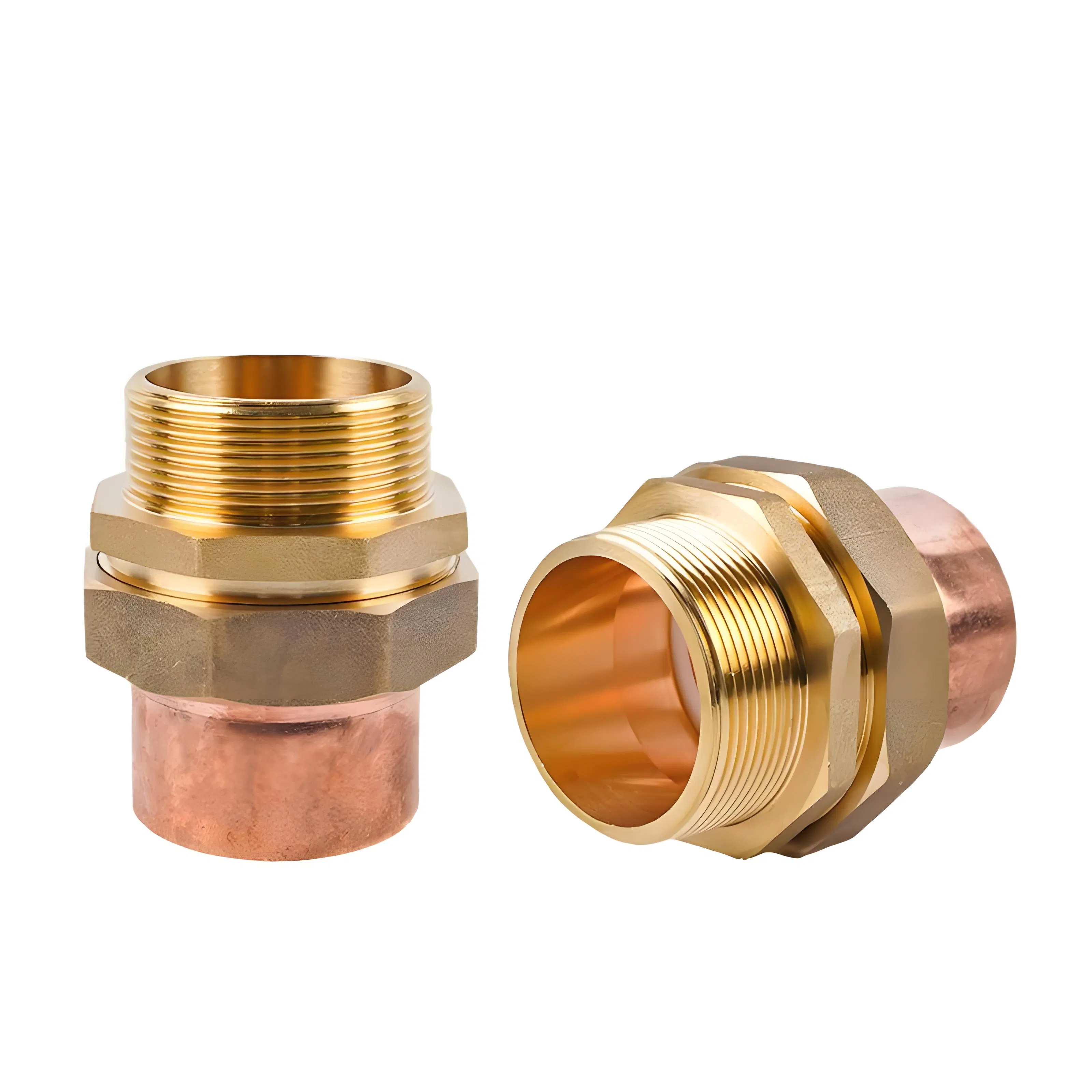 1/4 Inch Copper Brass Union Compression Pipe Fitting with Sample