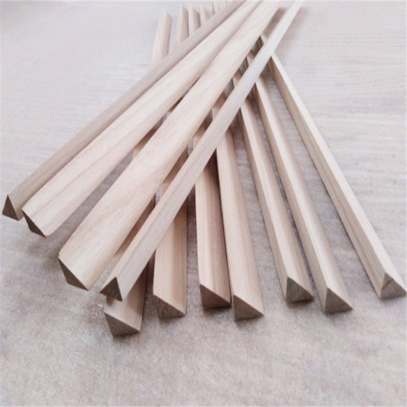 Easy Install Paulownia Triangle/Square Wood Strips for Construction Framing