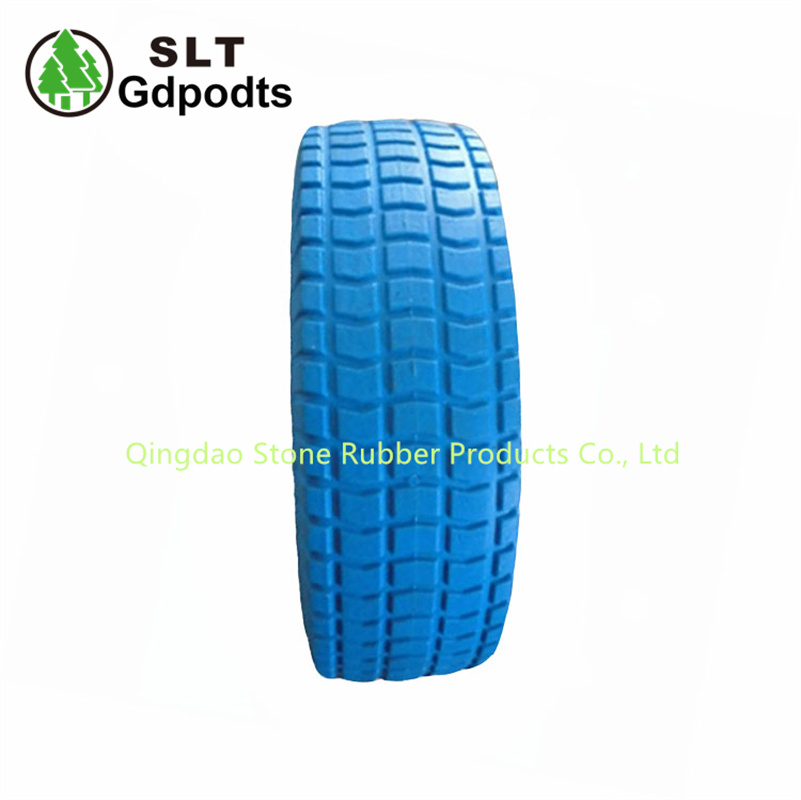3.50-4 Flat Free PU Foam Filled Wheel for Wheelbarrow