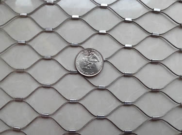 Stainless Steel Wire Rope Mesh Diamond Hole