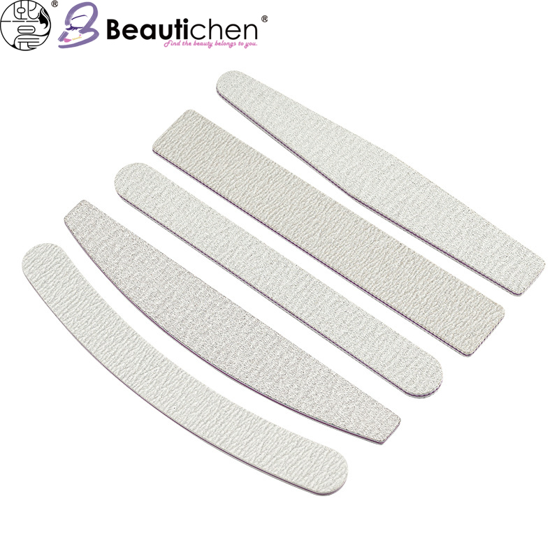 Beautichen Professional Custom Logo Printed White 80/80 Grit Nail Files and Buffers 100/100 Emery Board 100/180 Nail File