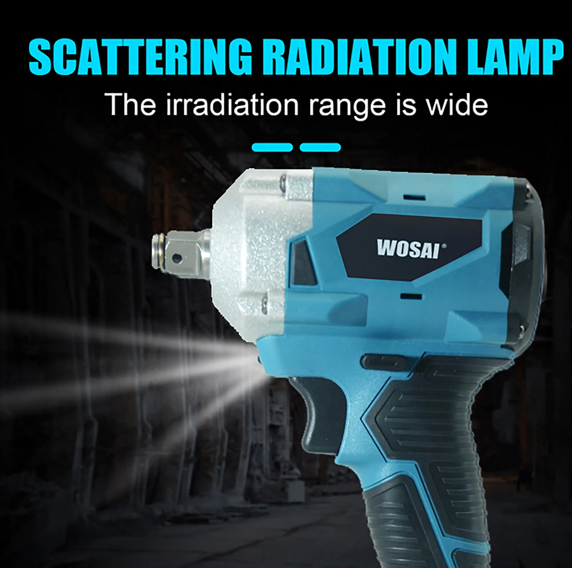 Беспроводной гайковерт Wosai 20V, 500 Нм, 1/2 дюйма