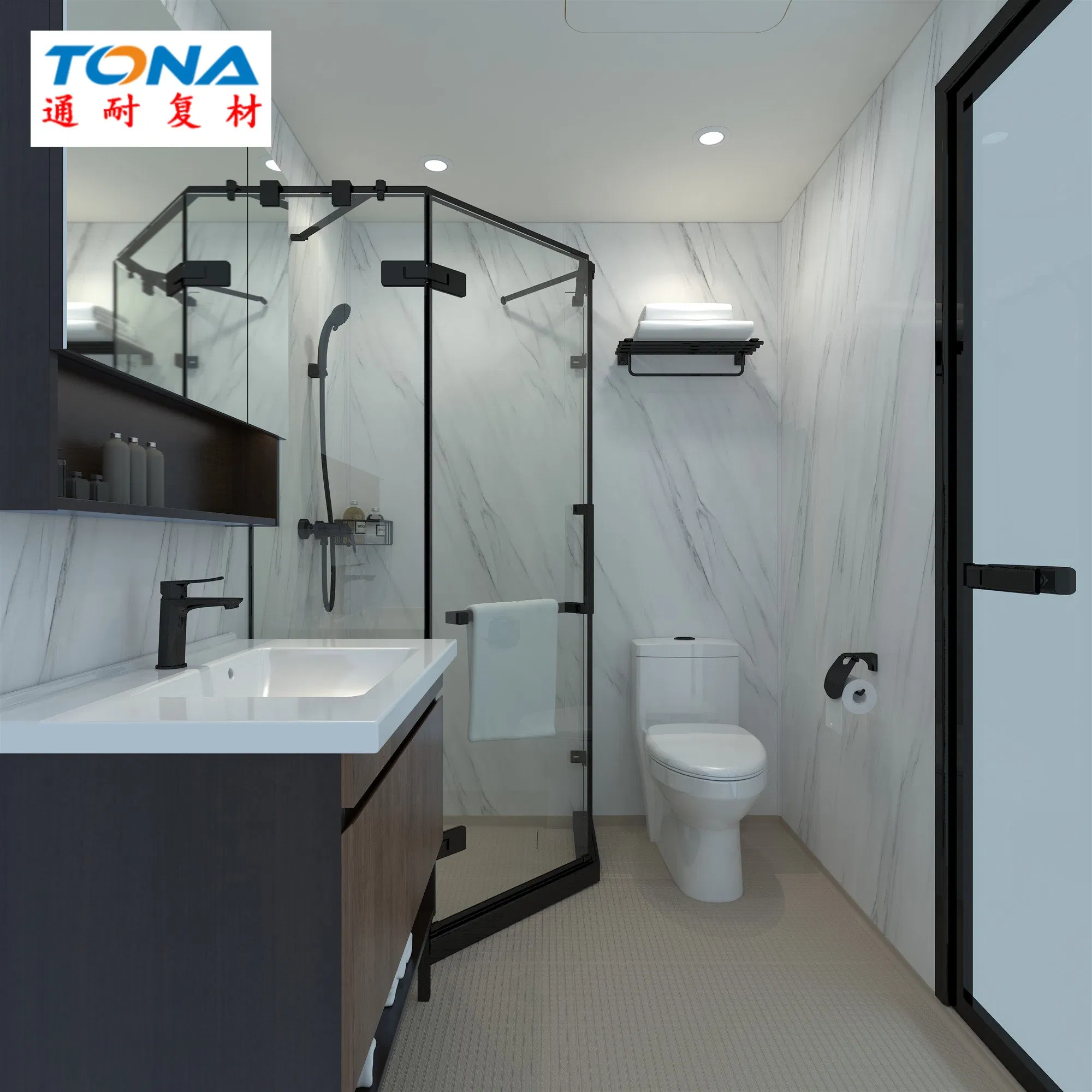 Accessories Prefabricated Furniture Modern Efficient High Quality Direct Price SMC Bathroom