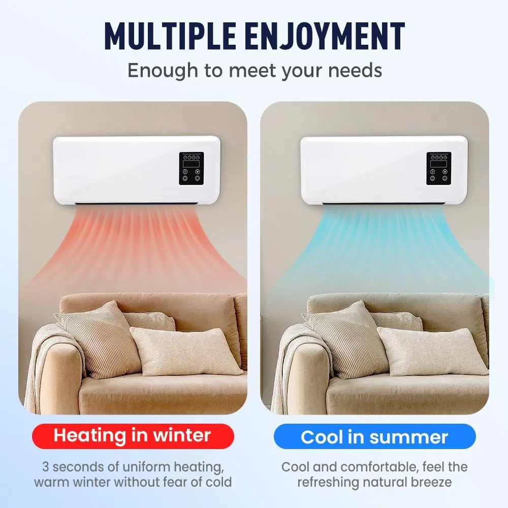2 In1 Ductless Air Conditioner Wall Mounted Heater (PWMH0201)